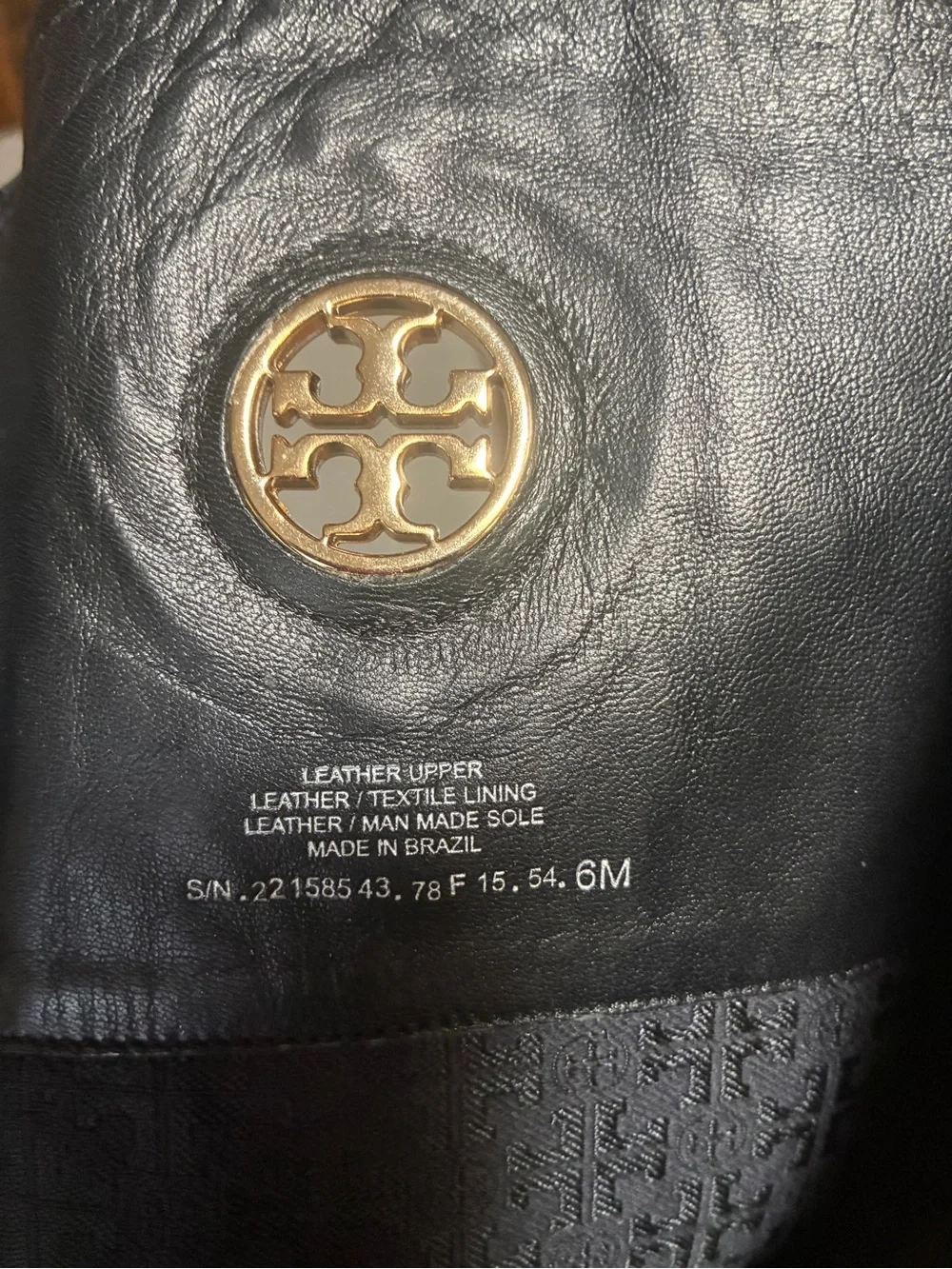 Tory Burch Junction Riding Boots Black Pebbled Leather Womens Knee High Sz 6M
